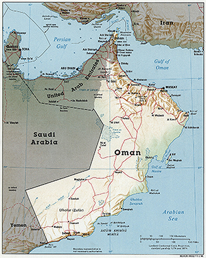 Oman Tourist Map