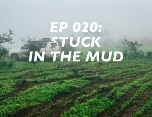 Salalah Road Trip Itinerary, stuck in the mud