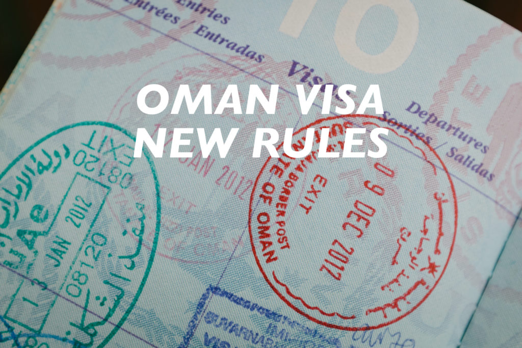 oman visa new rules, mandatory evisa, required e-visa